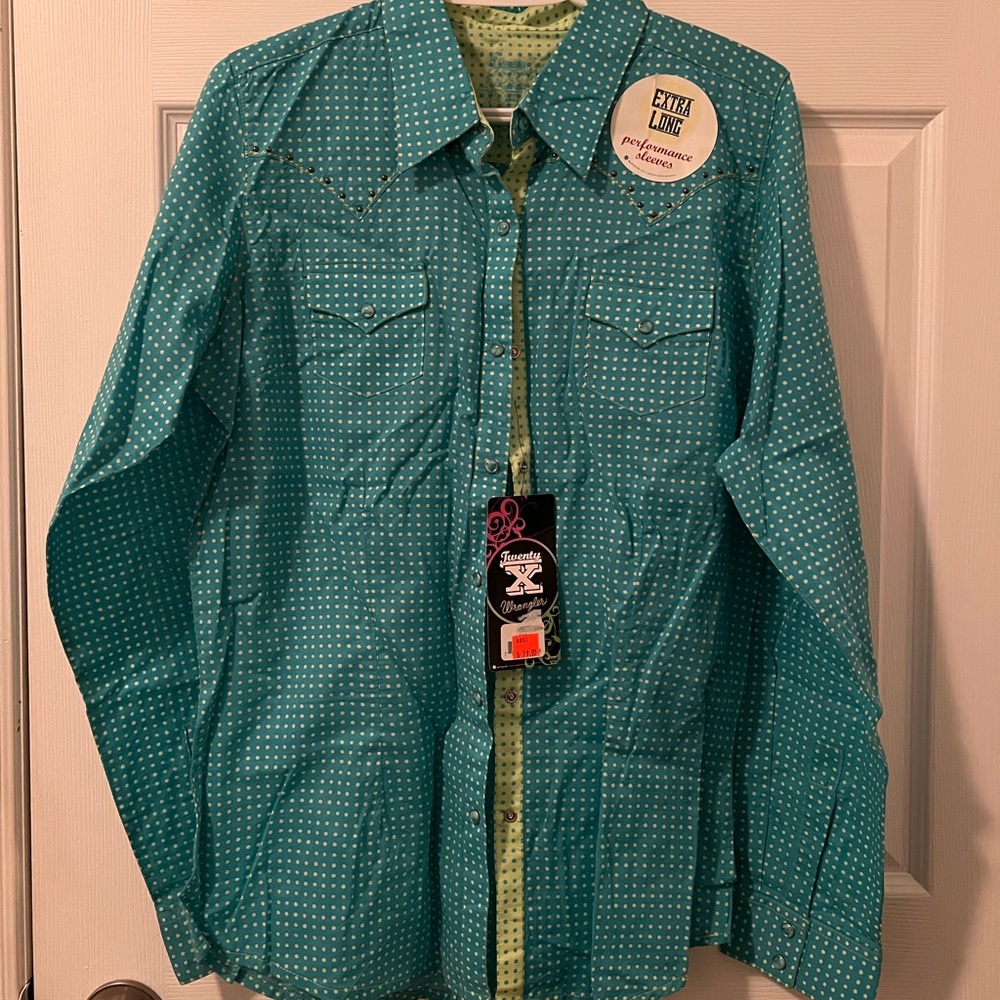 Wrangler western top - size large